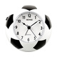 Hense creative football small alarm clock children's alarm watch boy student special wake-up artifact desktop clock HA09 black and white