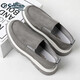 Chaussures masculines Goldlion Summer Nouvelles chaussures en toile pour pied pour les chaussures décontractées pour hommes respirants pour les hommes, les chaussures de conduite légère des hommes gris 40