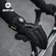 Rock Brothers Cycling Gloves Windproof and Warm Road Mountain Bike Electric Vehicle Long Finger Knob Autumn and Winter Black 2XL