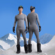 Jing Tokyo Yuxue 500 compression quick-drying clothing men's thermal underwear ski mountaineering outdoor sports thermal suit XL