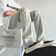 
7 high-quality yellow mud color jeans men's new American high street elastic slim straight-leg trendy casual long trousers DDD-673 yellow M