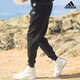 Adidas阿迪达斯男裤春季新款小脚裤子运动裤针织收口休闲跑步长裤GK9226 IC9417/黑色小脚裤 S /175/76A
