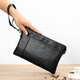 Binli Kangaroo men's handbag business soft leather trendy envelope bag men's casual large capacity clutch bag men's thin model 1909 black small 1909
