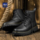 Hailan Home Hla Martin Boots Men's High Top Black Work Boots Botas para hombres Haagzm4dae411 Negro 39