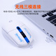 Dalyou LM129 three-mode Bluetooth wireless wired gaming mouse RGB lightweight desktop computer notebook mobile phone tablet e-sports office home business rechargeable boys and girls LM129 white RGB version