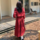 Weiyou Plus Size Women's Clothing Suit for Fat Sister Autumn Clothes for Fat mm Bridal Toast Clothes Back to the Door to Get Certificate Little Red Dress Rum Red 3XL The size is too large Recommended 170-190 Jin Jin is equal to 0.5 kg