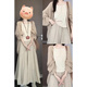 Oudihui (Oudihui) Nuevo estilo chino Light Style Sfferse Dress Summer 2025 NUEVA Spring Cardigan Femenina Traje de tres piezas Cardigan larga Cardigan + Suspender + Falda M