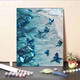 Youke New 2024 Digital Oil Painting Diy Hand-colored Oil Painting Butterfly Digital Oil Painting Wall Hanging Decoration XK-1381 [30*40 Tighten the inner frame + brush paint]