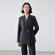 Lady Bird blazer, women's workplace high-end interview formal wear, small professional suit TZ03 black suit + slightly turned trousers, spring and autumn style M - suitable for 94-104 Jin Jin equals 0.5 kg and can be worn
