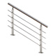 GZ Guo Zheng304 Balcón de acero inoxidable Columna de barandilla Camingura de la escalera de pasamanos interiores Buardería autoinstalada Tubo cuadrado de barandilla 304 Superficie cepillada de acero inoxidable 1050 Alto