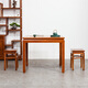 IKEA E-HOME [Offizieller Direktverkauf] Offizieller Direktverkauf acht Immortalen Tisch Chinese Massivholz Esstisch Stuhl Square Haushalt Schachtisch Blume Single Tabelle 9898*98*75