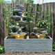 
Quanyun Rockery Fish Pond Waterfall Waterfall Waterscape Ornament Circulating Water Fish Tank Garden Balcony Fengshui Wheels Produce Money Landscape Decoration Length 1.81.83 Height]5052+9039+5010