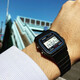 Casio (CASIO) small square simple retro waterproof electronic student watch men's and women's watch Valentine's Day gift F-91W-1