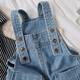 Weilai children's overalls summer new style girls' baby fashionable denim strap shorts little girl versatile casual pants children's strap shorts 100cm