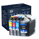 Tianse LC695XL CARTRIDGES À L'ENK PLUSEMENT POUR LES BROTHERS MFC-J2320 2320 J2320 CARTRICE À L'ENK LC699 COLOR IMPRIMER CARTRIDE LC6999XL FOUR COLOR CARTRIDE SET-3400 Pages