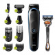 Braun MGK5280 rechargeable all-in-one wet and dry men's hair clipper razor 9-in-1 beard ear nose trimmer automatic induction technology hair styling and shaving all-in-one set waterproof comfortable clean shave