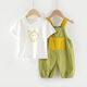 Schwarze Marke Baby Overalls Summer Day Säugling und Kinder Hosen Jungen und Mädchen Kinder gekürzt Hosen Mode neue Stil Kinder grün atmungsaktiv 80 cm