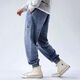 Pantalones Harren de primavera masculina de Vanjano con botas Martin Boots Spring and Summer Fat Man Jeans Men a gran tamaño Hip-hop tendencia 867 Jeans Black One Size M recomendado 80-100 Jin [Jin iguala 0.5 kg]