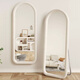 Hua kaizhixing miroir en plein corps miroir habillage miroir miroir de sol de la chambre à plancher Internet célèbre miroir ajusté de style crème jy70 blanc 150 * 40