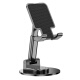 Shuotu [360-degree rotation] mobile phone stand desktop tablet stand ipad lazy stand foldable live broadcast compact portable bedside stand telescopic lifting online class drama watching Douyin