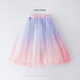 Hanhan Elefant Girl Rock Frühlings- und Herbstrock Girls Sommer Kurzrock 2025 Neue Kinder Frühlingskleidung Prinzessin Mesh Rock Anzug 4118 Gradientenfarbe +9922 White 120