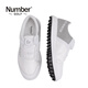 
Number Golf Men's Sports Shoes Lightweight, Breathable, Comfortable, Anti-slip, Wear-resistant, Spike-free Golf Shoes Men's Shoes White 673 26.5(43)