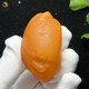 Fuwanzhe Natural Amber Beeswax Full Leather Handle Piece Baltic Amber Sea-Drifted Seed Material Featured Rough Stone 38.87g