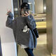 Gtyuwvg Companion doxi dongguan dalang suéter de estilo flojo de estilo flojo para mujeres 2024 Invierno Versión coreana New Corean Gray Donald Duck Y9855 One Size M