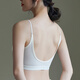 COTTONDNA Women's Underwear [2-Pack] Cotton Beautiful Back Seamless Underwear Thin Wireless Sports Vest Bandeau Bra