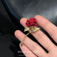 This rose brooch for men is a high-end corsage for a suit, a fashionable accessory badge, a practical groomsman lapel pin for men, and a red rose brooch for men.