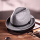 
Ofandi gentleman hat men's spring and autumn wool topper British retro woolen high-end curly felt hat casual versatile jazz hat dark brown (gentleman stable style) M (56-58cm suitable for 85%