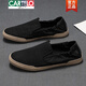 
CARTELO Summer New Breathable Cloth Shoes Casual Trendy Shoes Spring All-match Canvas Shoes Men's One-Pin Cloth Shoes Light Trendy Shoes Khaki 38