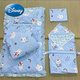 Disney (Disney) baby gift box newborn cotton twill quilt six-piece set cotton six-piece set newborn quilt bag quilt single off-white heart 100cm six-piece set