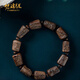 FOARIETY nine-point submersible grade Brunei agarwood carved bracelet old material agarwood bracelet for women and men couple style small size丨about 1012*1517mm*11 pieces*11g