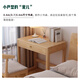 Happy Shuwu Nordic solid wood desk small apartment bedside dresser length 60/70CM modern simple study office computer desk white single table 70x50x75cm single drawer all solid wood