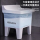 Shantou Lincun ceramic mop pool balcony mop pool large square mop basin table-controlled automatic drain mop pool 34cm flat mouth - plastic drain (see Figure 2)