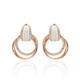 Qlady Autumn and Winter Earrings Feminine High-end Earrings Women's 2023 Niche Light Luxury Circle Earrings Birthday Gift