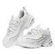 SKECHERS斯凯奇十周年钻石纪念版熊猫鞋缓震运动休闲鞋 增高透气老爹鞋女 12241/WSL 钻石款-白色/银色 39