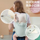 Beiyou baby coaxes to sleep with a strap baby lightweight front and back dual-purpose holding baby out front and front hugs simple blue-green-skin-skin-skin-year-old fabric 0-3 years old + protective cap + pocket