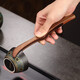 Jiutang tea clamp solid wood tea cup clamp high-end tea clamp tea tweezers non-slip tea making accessories tea clamp walnut-HY-04 solid wood tea clamp