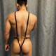 gay sexy masculin bas de taille basse string noire en cuir pu sexy shusn-shot to-torseurs torseurs de performance costume noir