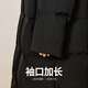 
LESS winter loose large-fit double-head zipper down jacket for women with hooded white goose down jacket for women 2O0C13240 001 black XS