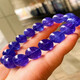 Fengxi Natural Faceted Tanzanite Bracelet Women's Tanzanite Sapphire Bracelet Pendant Necklace Blue Crystal Round Jewelry Boutique 8mm with Certificate