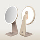 Aihama Makeup Mirror with Light Mirror Desktop Makeup Mirror Smart LED Internet Celebrity Makeup Mirror for Valentine's Day for Girlfriend and Wife, Lotus Color