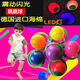 Botu [buy 1 get 1 free] luminous luminous yo-yo jump ball jump ball children's foot swing ball round ball fitness toy red jump ball (vibration luminous sponge style)/Buy