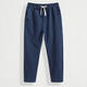 
ZMEX casual pants men's pants Chinese style spring, summer and autumn new loose harem pants nine-point bloomers men's black XL (120-130Jin[Jin equals 0.5 kg])