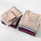 Factivewake yijue Pure Cachemire sous-vêtements et femmes peignés 68 Camions minces de sous-vêtements en cachemire et pantalon d'automne Set Men's Round-Light-Light Grey-Reguar M