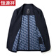 
Hengyuanxiang autumn and winter middle-aged men's business casual suits without ironing solid color formal suit single west top suit jacket black 12398 170/M recommended 120Jin [Jin equals 0.5 kg]
