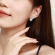 Zhou Taisheng's butterfly fashionable and high-end design silver earrings give his girlfriend a gift of butterfly earrings