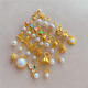 Drjefun925 Accesorios de oro de plata antiguos Pearas de mariposa de loto Magnolia Pulsera de bricolaje Pulsera de bricolaje S691 Single
